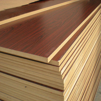 Mdf personnalisé 18 mm 4x8 avec feuille de film de mélamine pour meubles et armoires de cuisine